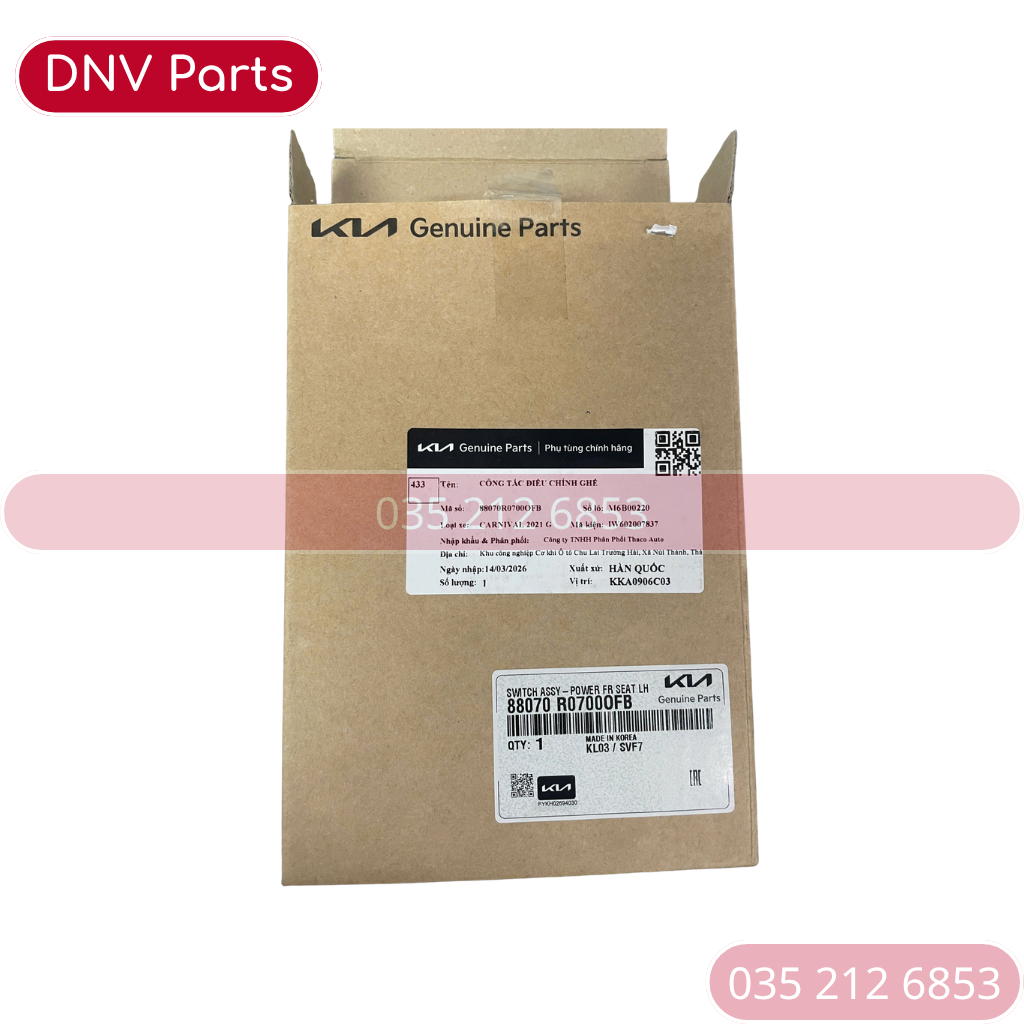 Công tắc điều khiển ghế 88070R0700OFB - Ảnh 4